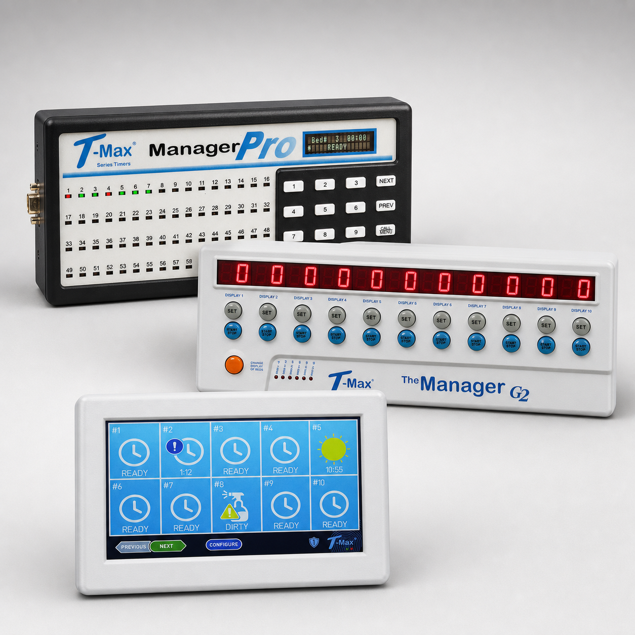 T-Max Manager Pro, Manager G2 and Manager Touch hardware controllers